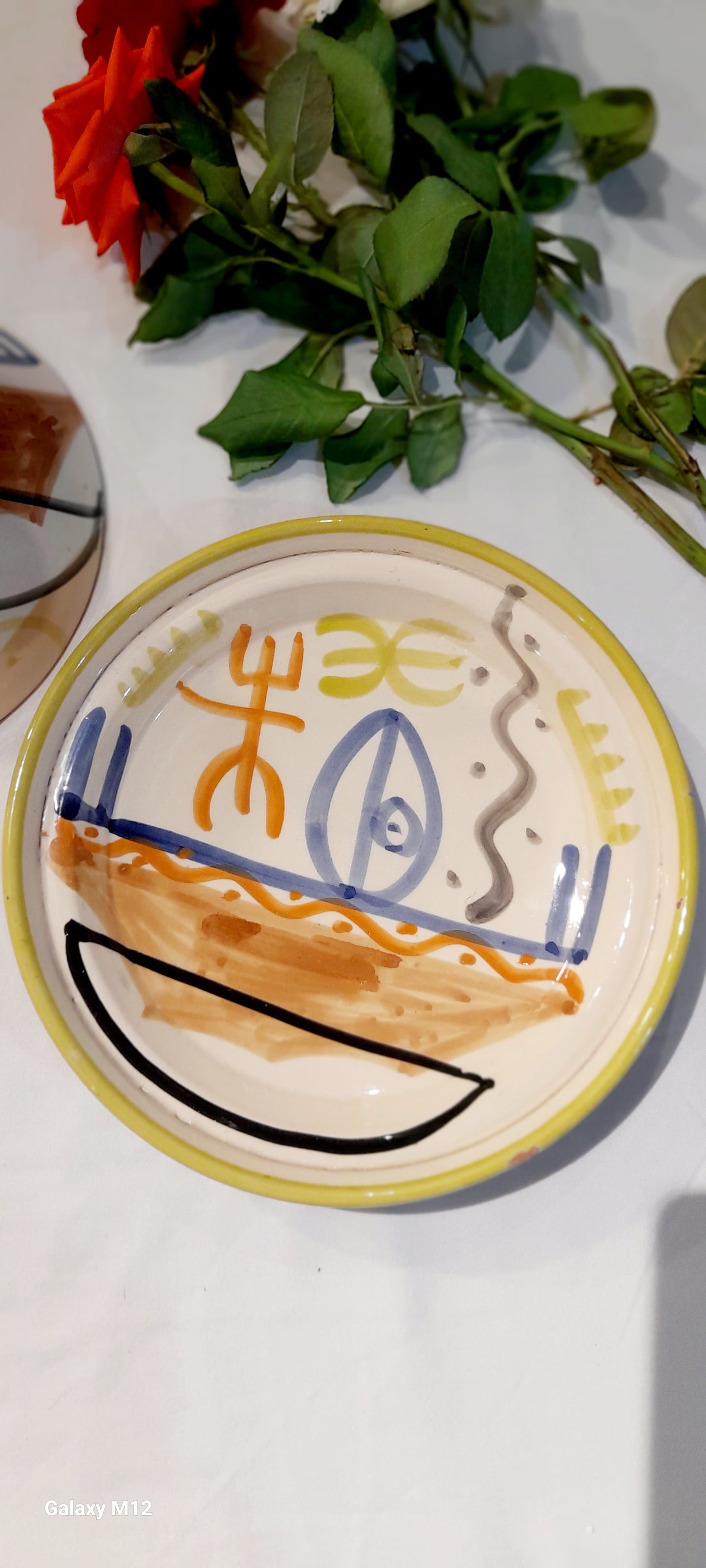 Art-Inspired Moroccan Tagine – Picasso Style Abstract Design