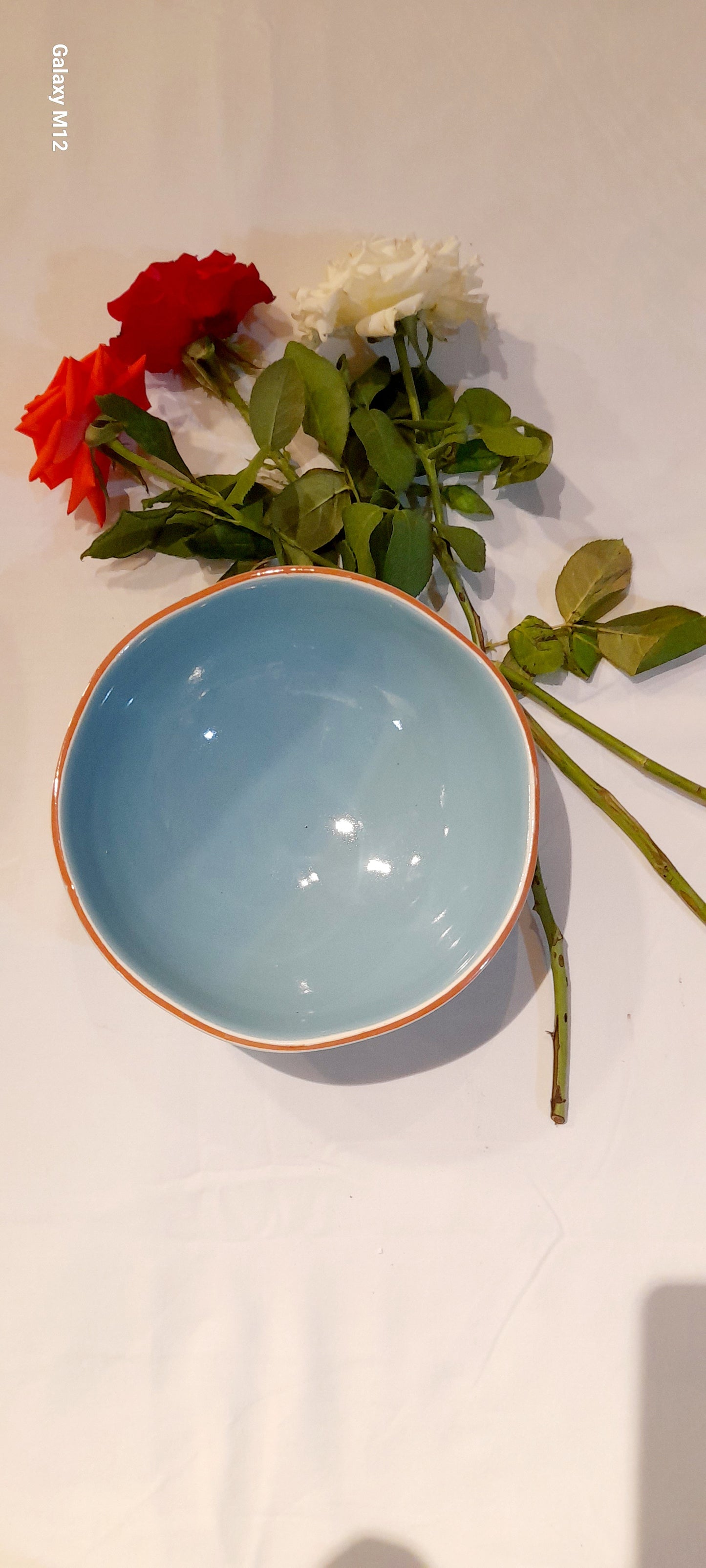 Modern Handmade Moroccan Ceramic Bowl – Glossy Finish