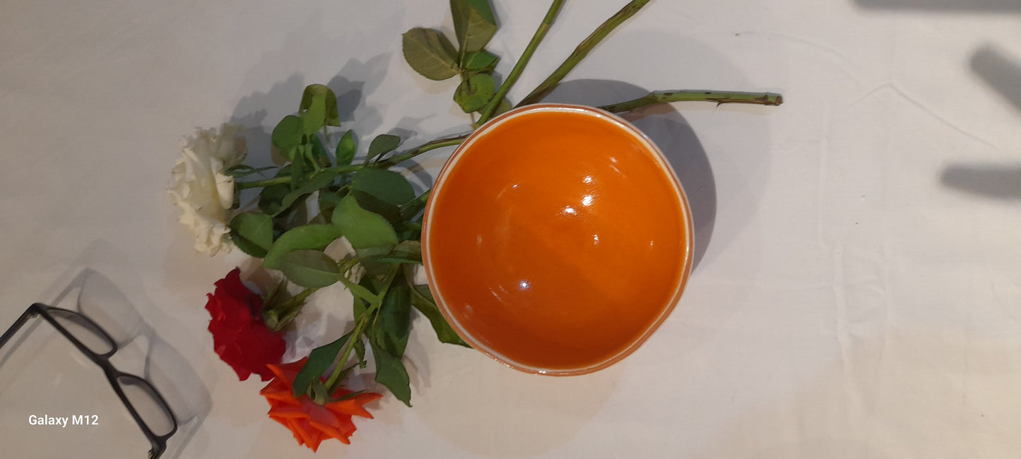 Modern Handmade Moroccan Ceramic Bowl – Glossy Finish