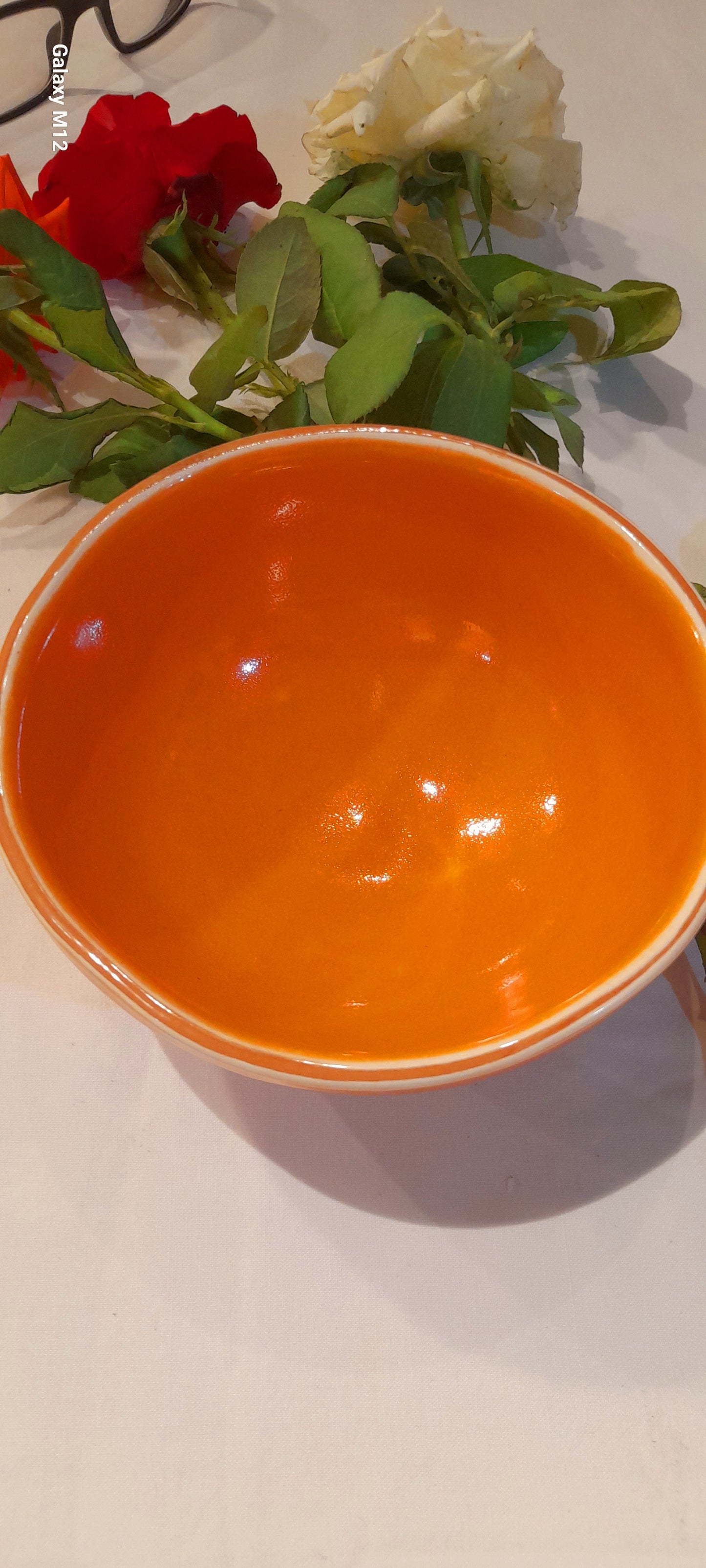 Modern Handmade Moroccan Ceramic Bowl – Glossy Finish