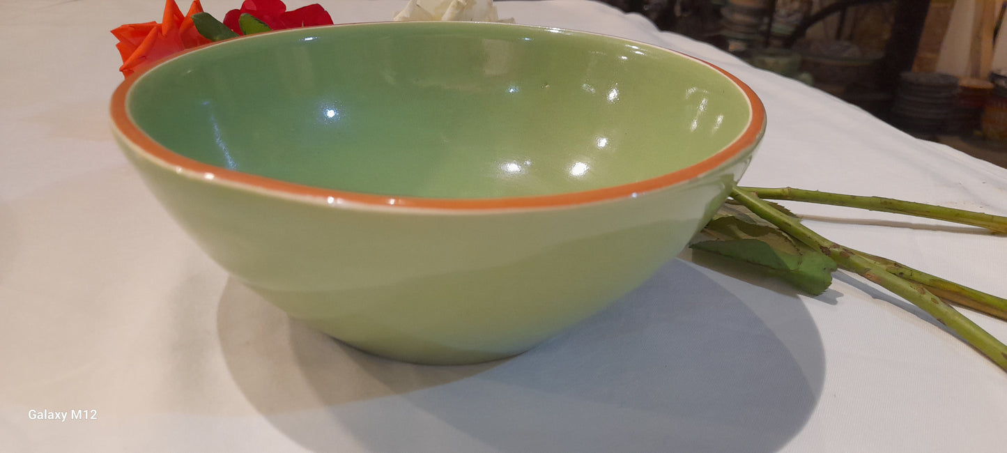 Modern Handmade Moroccan Ceramic Bowl – Glossy Finish