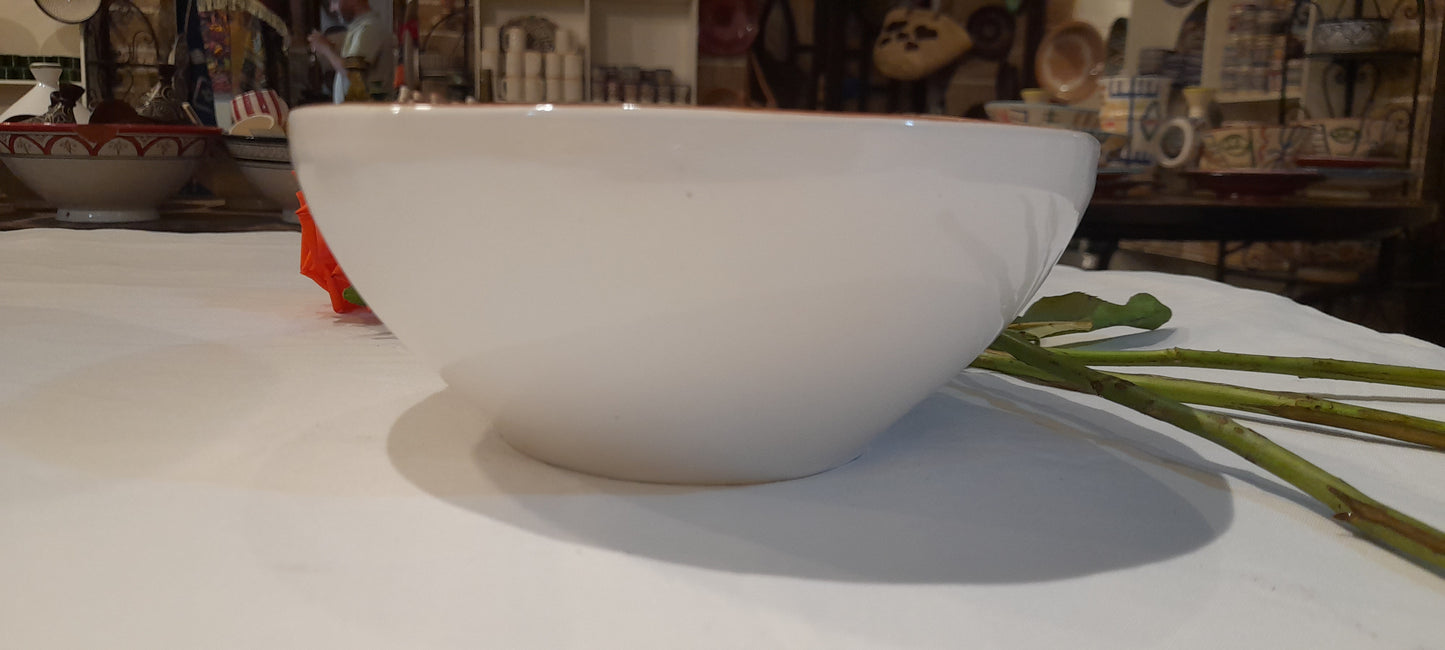 Modern Handmade Moroccan Ceramic Bowl – Glossy Finish