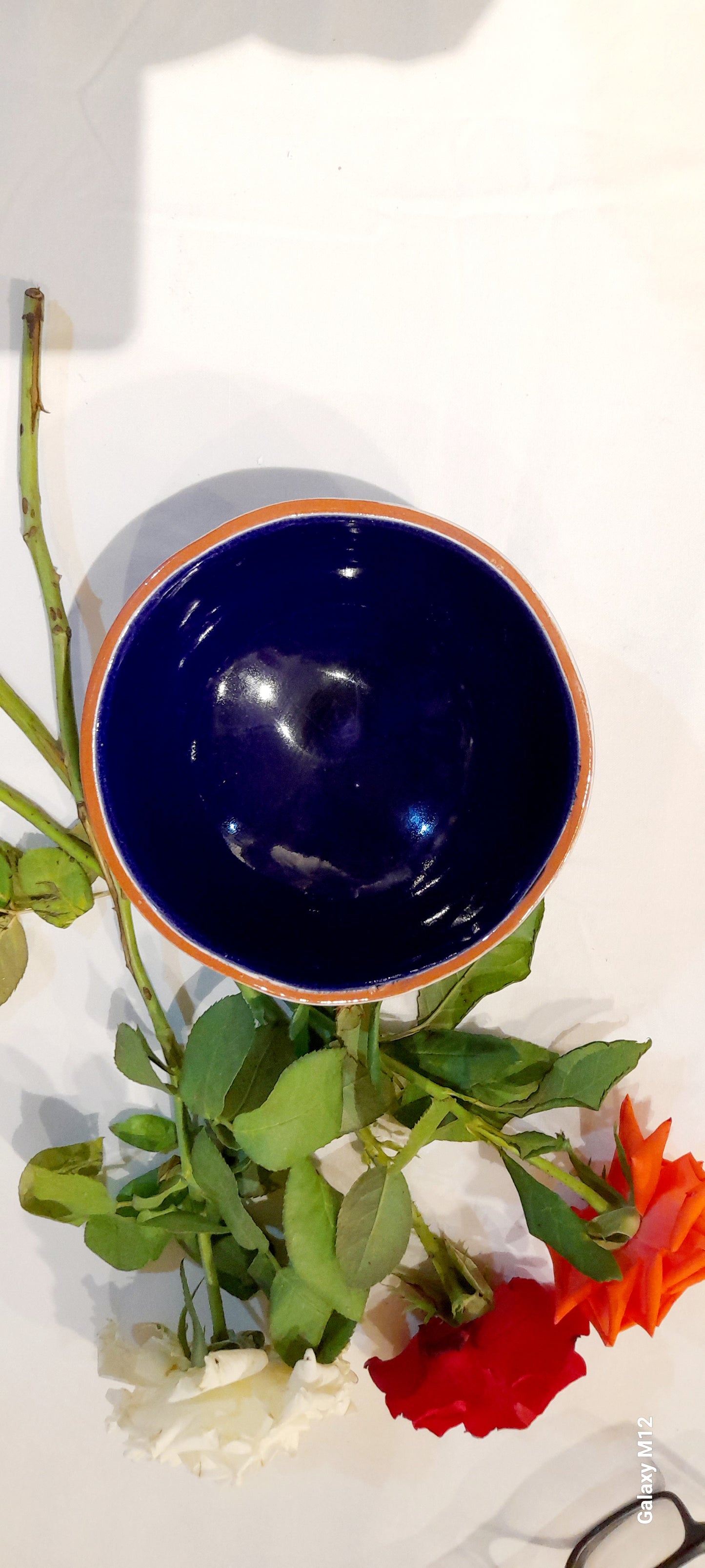 Modern Handmade Moroccan Ceramic Bowl – Glossy Finish