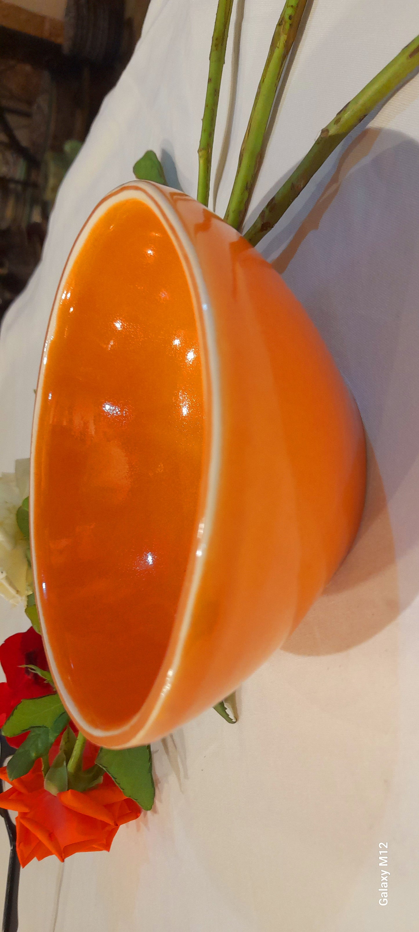 Modern Handmade Moroccan Ceramic Bowl – Glossy Finish
