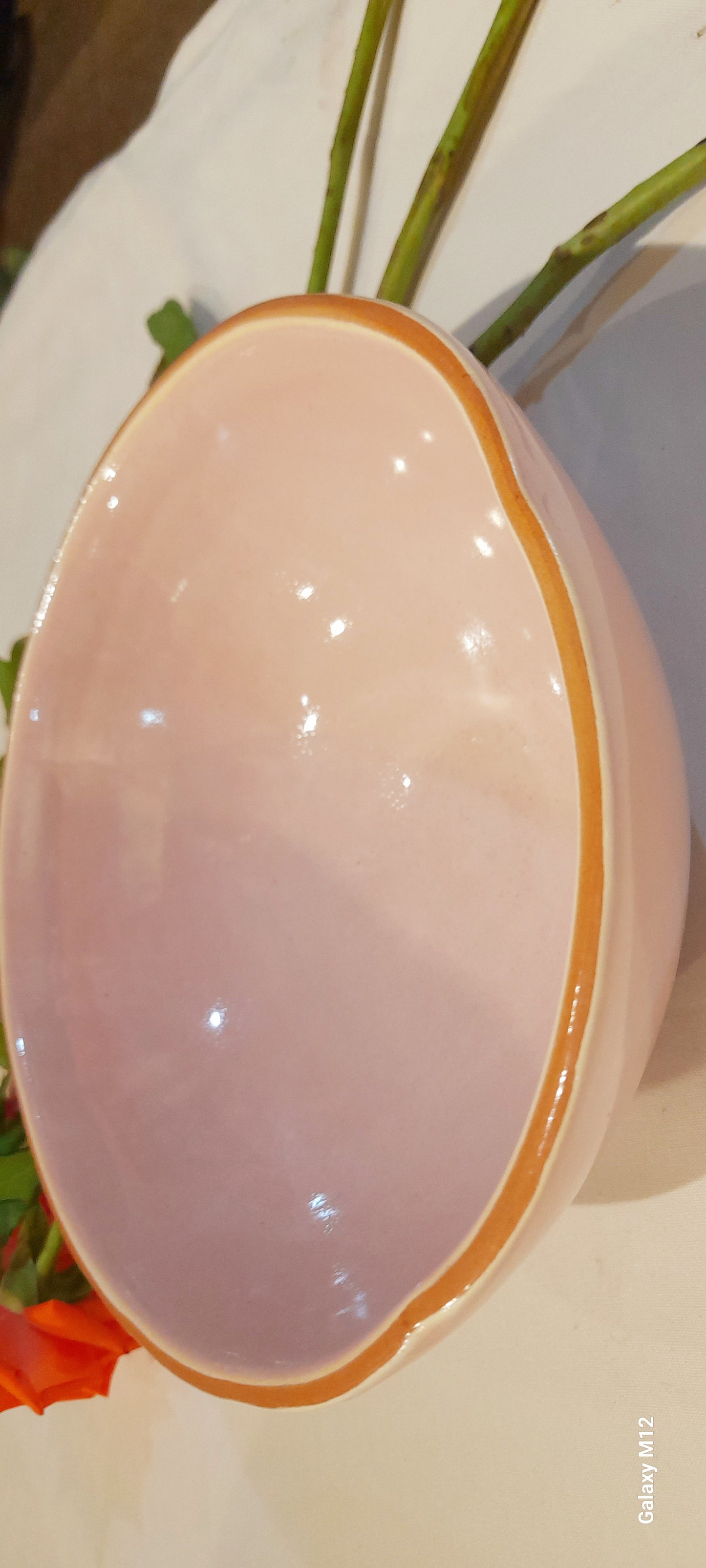 Modern Handmade Moroccan Ceramic Bowl – Glossy Finish